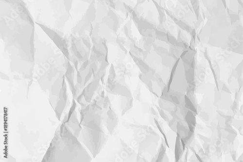 White clean crumpled paper
