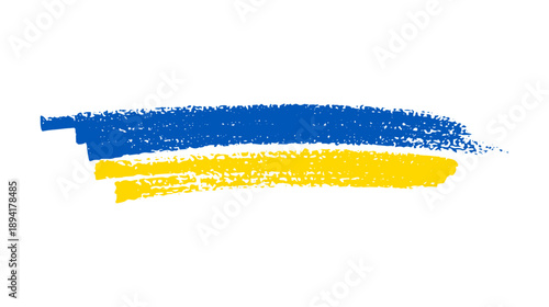 Ukrainian national flag in grunge style