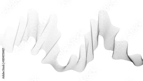 Abstract backdrop with grey wave gradient lines