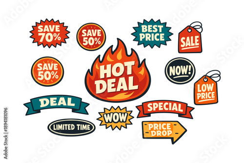 Hot deal discounts with 50%, 70% off and best value offers