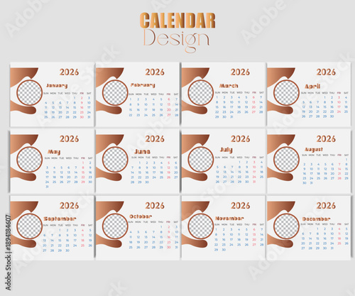 Calendar 2026 Horizontal  .Make Every Day Count
Plan Your Year with Ease .