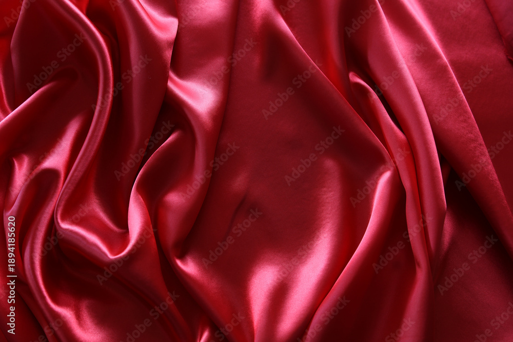 Obraz premium Red silk fabric