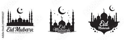 Vector illustration set of fire flames in simple silhouette design