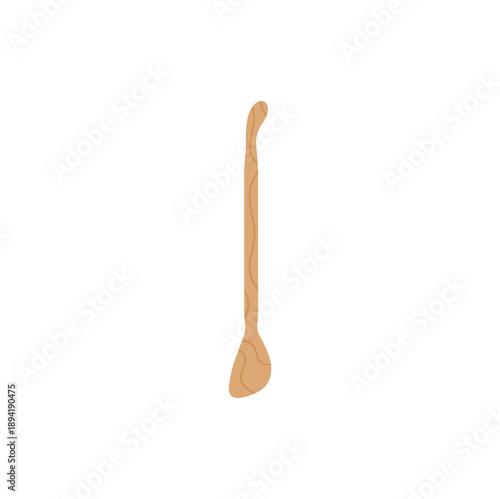  Modern pottery tools. Wooden tools for clay sculpture equipment. Vector illustration