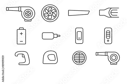 Indicator icon handheld lithium control portable air handle everyday motor outlet blower