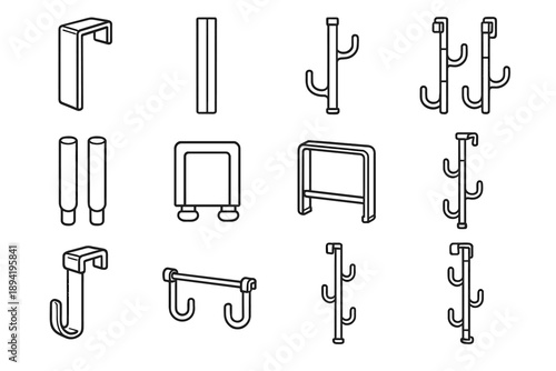 Clearance heights over alternating vector design steel door chassis lip spacers icon