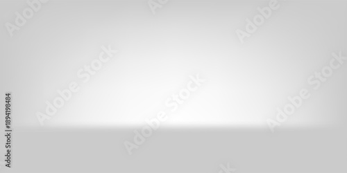White podium with limbo background. abstract illustration. simple modern.
