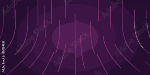 Abstract dark purple background with layered contours and vertical light purple lines creating a sense of depth and texture