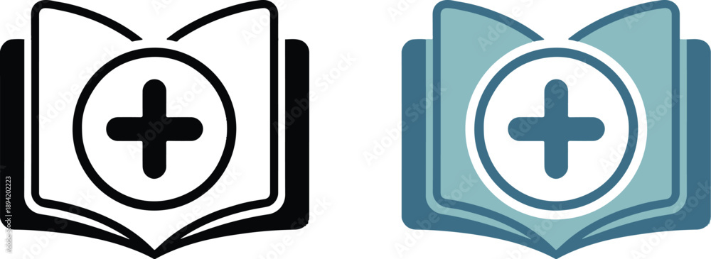 Obraz premium modern book icon silhouette