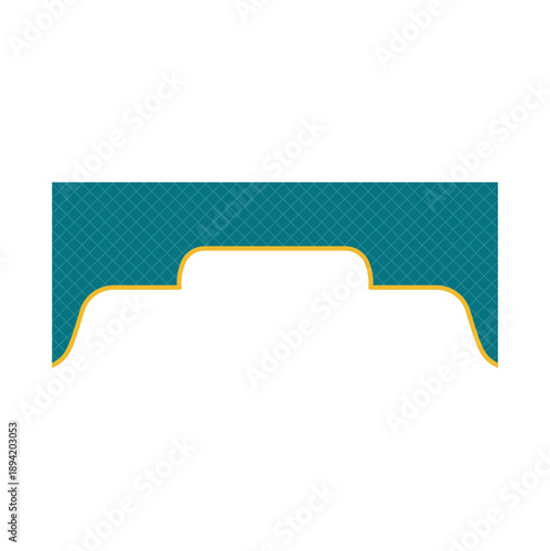 Islamic Ramadan Frame. Islamic Ornamental Arabic Pattern Decoration. Vector illustration.