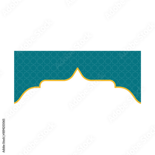 Islamic Ramadan Frame. Islamic Ornamental Arabic Pattern Decoration. Vector illustration.