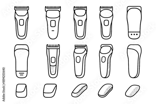 Tile tilt boundary trimmer stroke cordless underside icon crest handle ridge vector