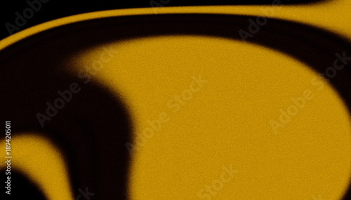 Obraz na plátně Abstract yellow and black shapes