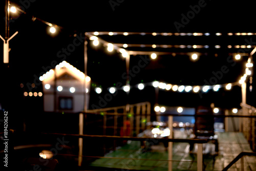 Wallpaper Mural Blurred lights of bright lamps during a night party Torontodigital.ca