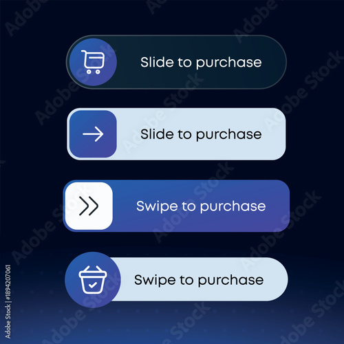 Slide to Purchase Button UI Design
