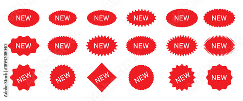 New tag symbol icon, new product, novelty, newest item. new badge vector icon . special offer tag .