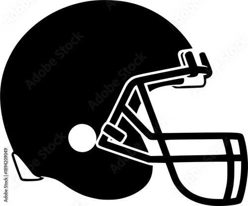 football helmet logo silhouette icon vector illustration 