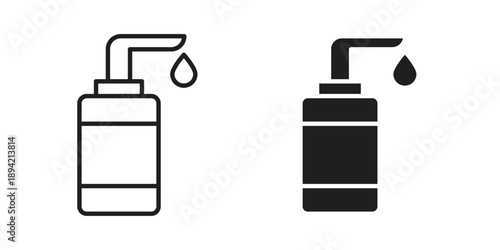 Body Soap icon in a simple line art style. EPS10