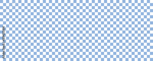A seamless light blue and white checkered pattern background. This geometric, classic gingham design is perfect for fabric, wallpaper, textiles, or any clean backdrop.