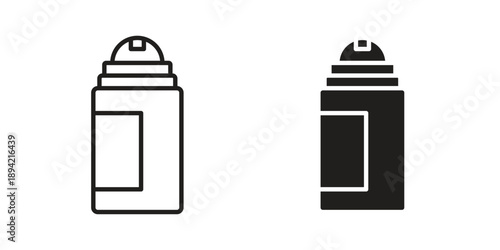 deodorant icon in a simple line art style. EPS10