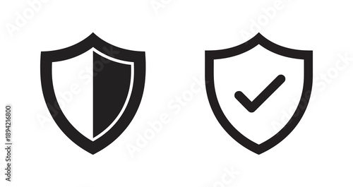Shield icons representing security and verification