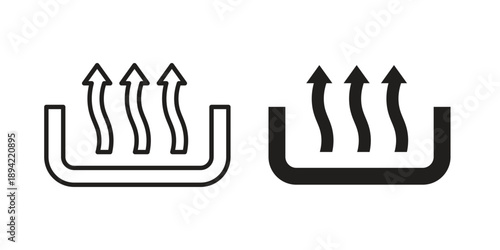 Heat icon in a simple line art style. EPS10