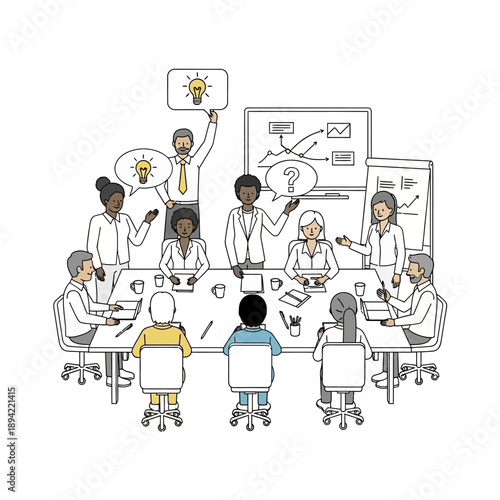 Team of Scientists Discussing Research Project.