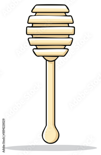 Simple Honey Dipper Spoon for Sweetener and Desserts