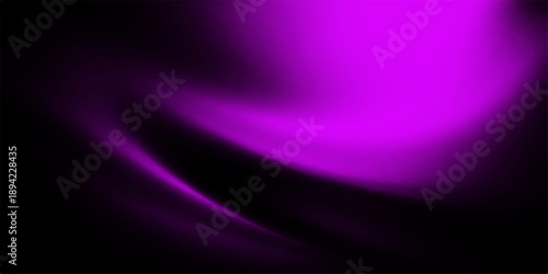 Abstract purple background with flowing smoke and bright pink waves creates a dark fractal texture design featuring light energy motion and a swirling blue space backdrop