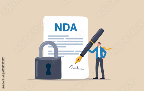 Signing a non-disclosure agreement to ensure data privacy and secure confidential information