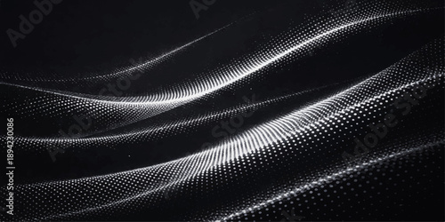 Black and white abstract metal texture background with dark carbon grid and industrial steel mesh design