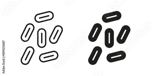 Yeast icon in a simple line art style. EPS10