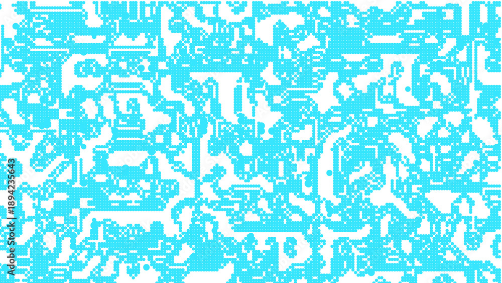 Fototapeta premium Vibrant pixelated pattern isolated on transparent background