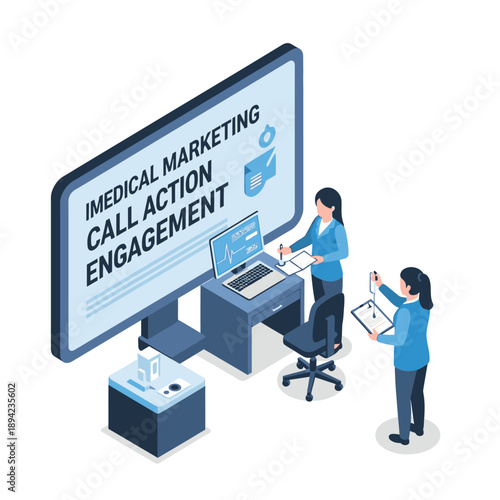 Medical Marketing Professionals Engaging in Call to Action Strategies.