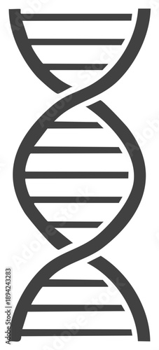 Stylized Double Helix DNA Structure Graphic Illustration Science Biology Research Health