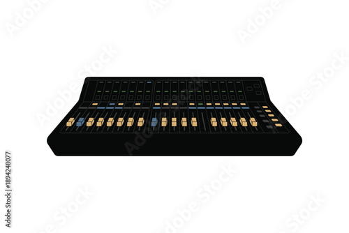 Professional Audio Mixing Console, sound production concept