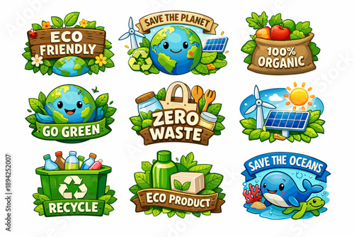 Eco-friendly organic designs promoting sustainability and zero waste