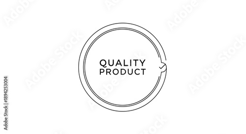 Quality Product Stamp Emblem Circle Graphic.