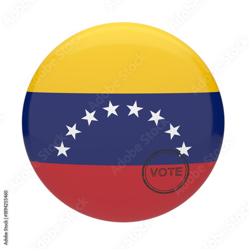 Venezuela flag badge with vote stamp for national election and political democracy Free Download Venezuela flag badge with vote stamp for national election and political democracy - GFXLoad
