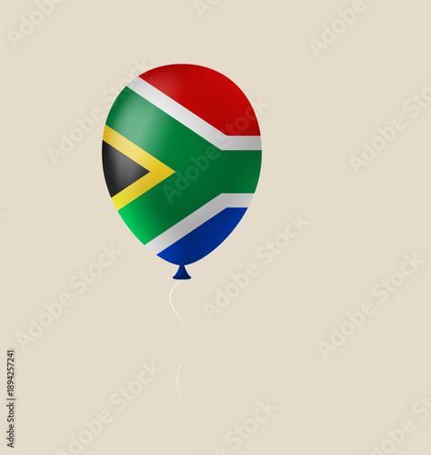 Vibrant South African Flag Design on a Glossy Balloon, Representing National Pride and Festive Celebration. Free Download Vibrant South African Flag Design on a Glossy Balloon, Representing National Pride and Festive Celebration. - GFXLoad