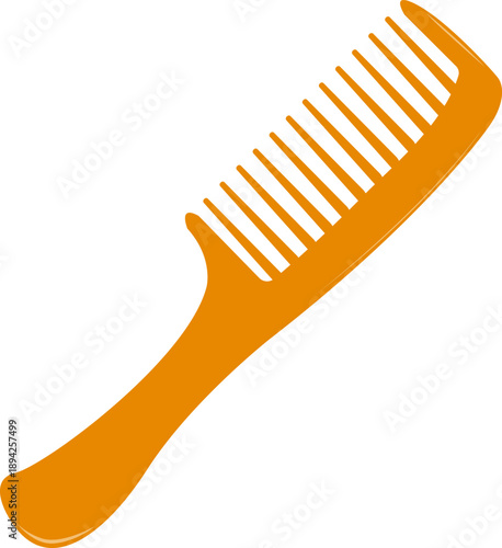 Hair comb. A comb is a tool for separating tangled strands, massaging the scalp and creating order in the hairstyle. Hair care.