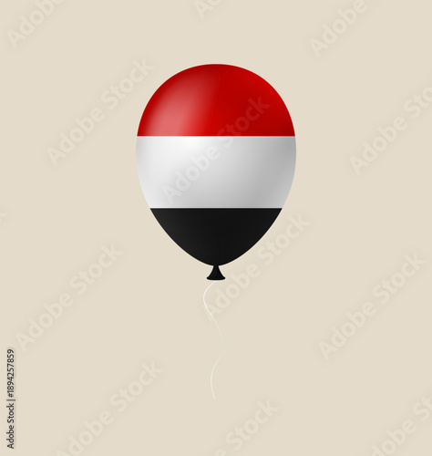 Glossy Yemen Flag Balloon Floating Proudly, Symbolizing National Identity, Patriotic Celebration, and Middle Eastern Culture. Free Download Glossy Yemen Flag Balloon Floating Proudly, Symbolizing National Identity, Patriotic Celebration, and Middle Eastern Culture. - GFXLoad