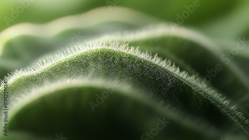 Wallpaper Mural Microscopic View of Fuzzy Green Fern Leaf Hairs Torontodigital.ca