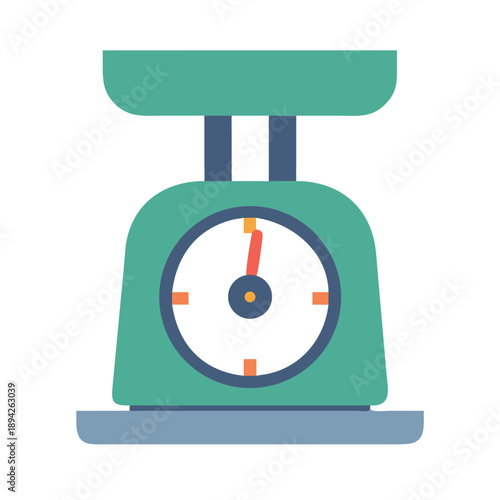 Colorful Weight Scale Icon Vector Illustration for Health and Fitness Tracking