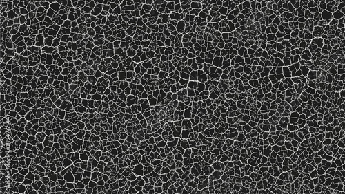 A close-up view of cracked texture pattern on a dark surface