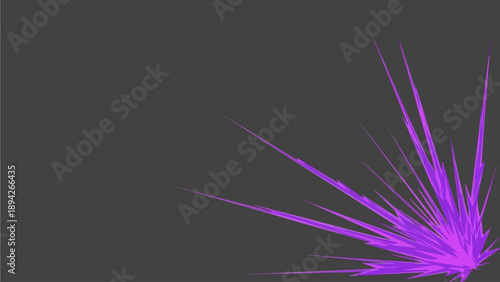 Vibrant Purple Explosion Radiating from Lower Right Corner in Dark Environment