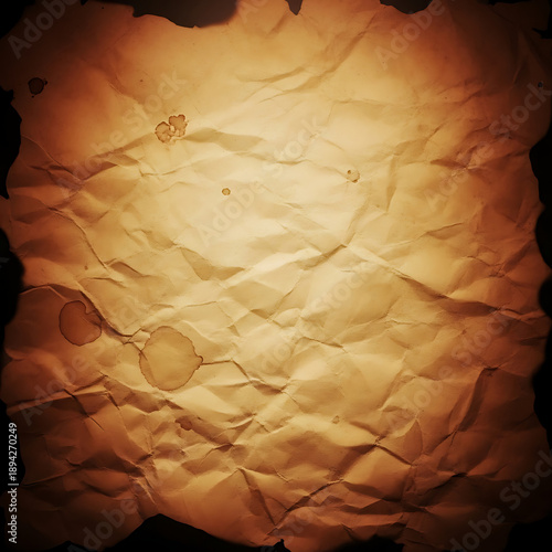 Vintage Grunge Texture Background with Old Crumpled Paper and Scratched Overlay Surfaces