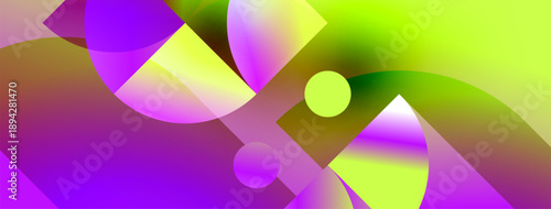 Abstract vibrant composition. Fluid shapes blend, creating dynamic visual experience. Colors shift, evoking energy, movement.