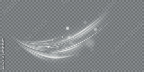 Stream of fresh wind png. Imitation of the exit of cold air from the air conditioner. Cold winter wind texture. Holiday vector blizzard. Christmas effect of a cold blizzard. Vector PNG.