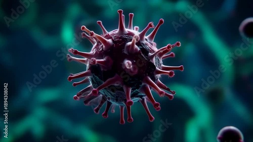 Wallpaper Mural Virus Cell Close Up Torontodigital.ca